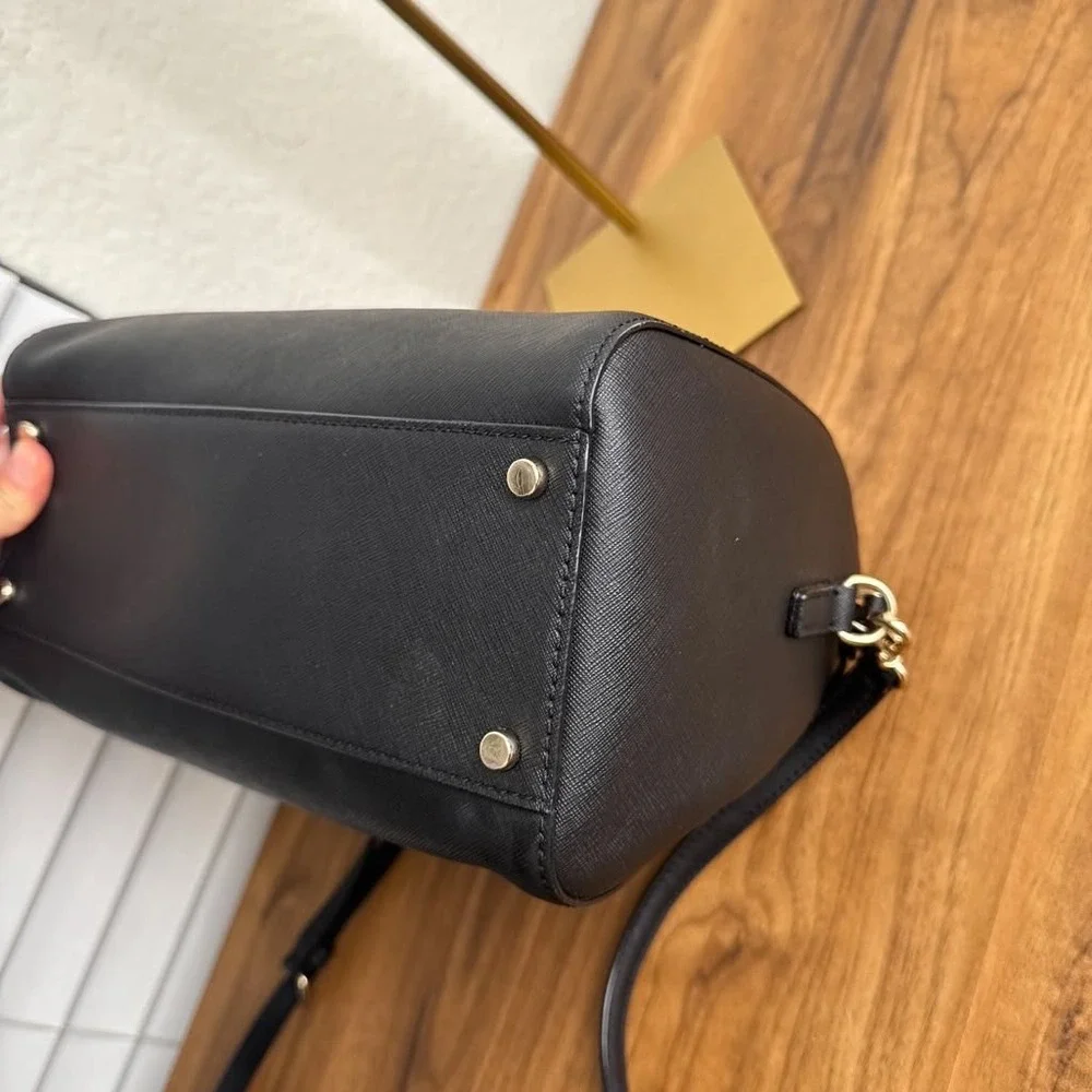 Kate Spade Laurel Way Lanae Satchel Black Saffiano Leather